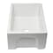 Alfi Brand 30" White Reversible Smooth / Fluted Sgl Bowl Fireclay Farm Sink AB3018HS-W - alternate 10